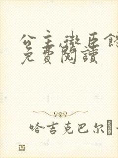 公主,微臣馋了免费阅读