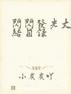 闪闪发光大团圆结目录