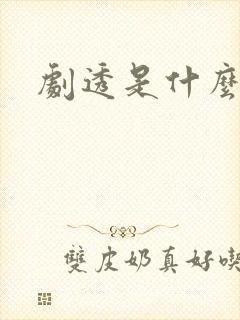 剧透是什么意思