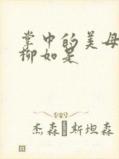 掌中的美母版主柳如是