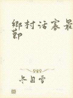 乡村活寡最新章节