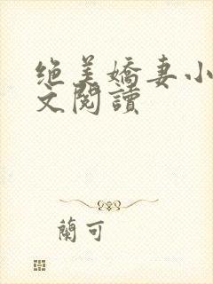 绝美娇妻小说全文阅读