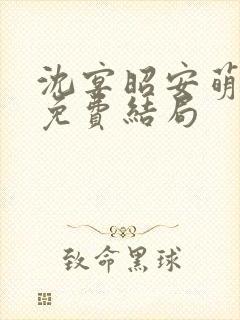 沈宴昭安萌全文免费结局