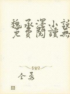 魏承泽小说全文免费阅读无弹窗笔趣