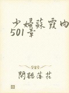 少妇苏霞肉欲第501章