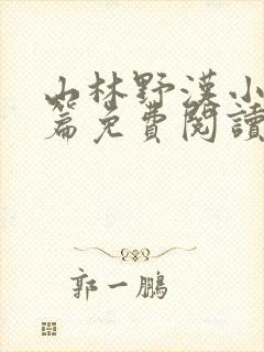 山林野汉小说全篇免费阅读