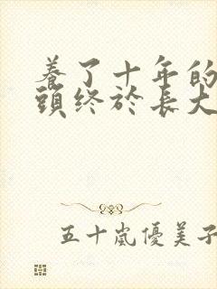 养了十年的小丫头终于长大了