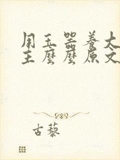 用玉器养大的公主么么原文