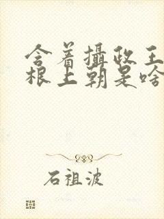 含着摄政王的紫根上朝是啥小说