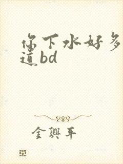 你下水好多下水道bd