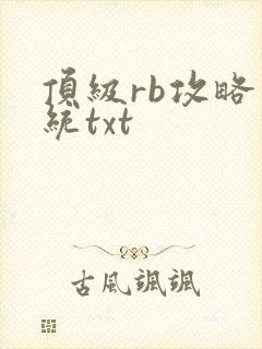 顶级rb攻略系统txt