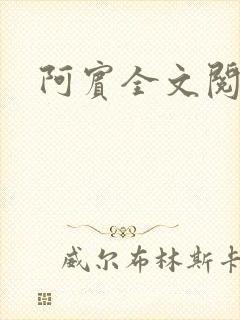 阿宾全文阅读
