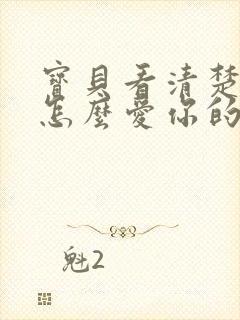 宝贝看清楚我是怎么爱你的小说