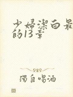 少妇洁白最刺激的13章