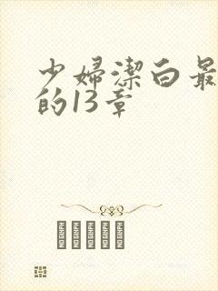 少妇洁白最刺激的13章
