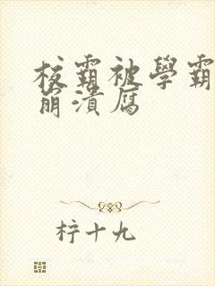 校霸被学霸玩到崩溃腐