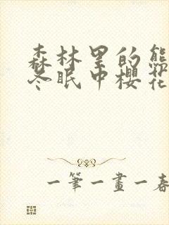 森林里的熊先生冬眠中樱花动漫