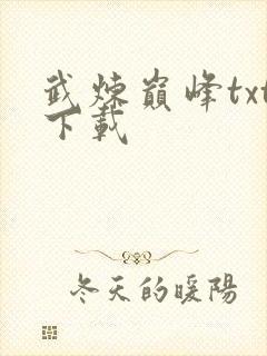 武炼巅峰txt下载