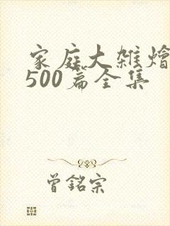家庭大杂烩小说500篇全集