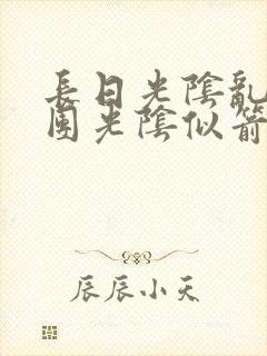 长日光阴乱作一团光阴似箭