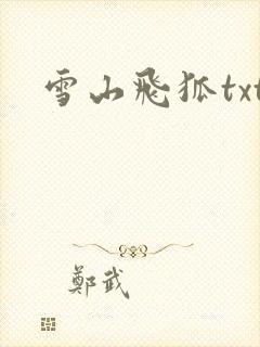 雪山飞狐txt
