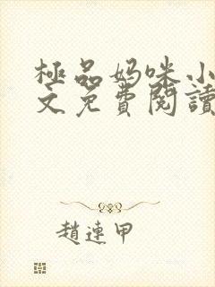 极品妈咪小说全文免费阅读