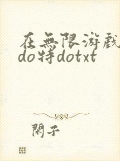 在无限游戏大里do特dotxt