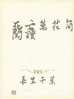 死亡万花简小说阅读