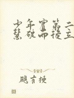 少年宾第二部珏慧破而后立