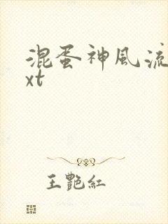 混蛋神风流史txt