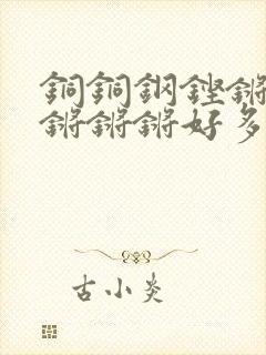 铜铜钢铿锵锵锵锵锵锵好多少阅读