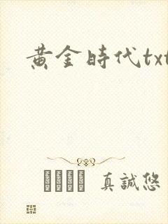 黄金时代txt