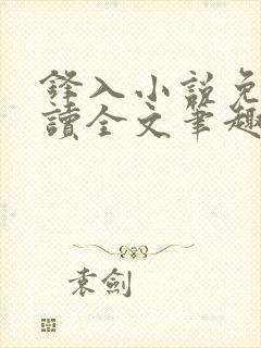 锋入小说免费阅读全文笔趣阁