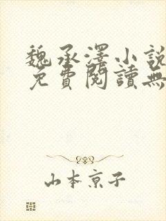 魏承泽小说全文免费阅读无弹窗笔趣