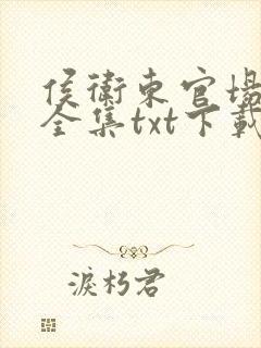 侯卫东官场笔记全集txt下载