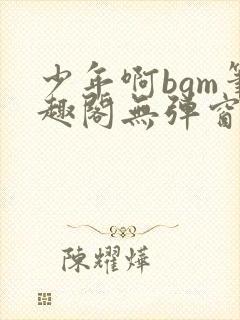 少年啊bgm笔趣阁无弹窗免费