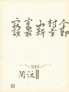 寂寞山村全部小说最新章节