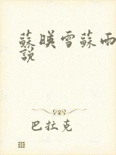 苏映雪苏雨柔小说