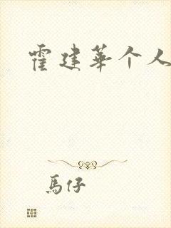 霍建华个人简历