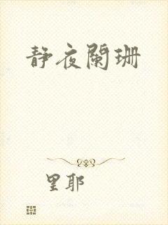 静夜阑珊