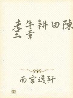 老牛耕田陈雪第三章