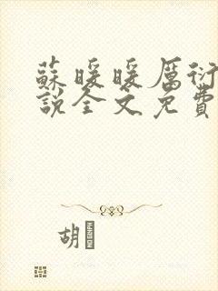 苏暖暖厉衍琛小说全文免费阅读