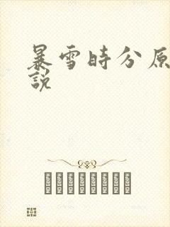 暴雪时分原著小说
