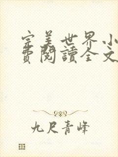 完美世界小说免费阅读全文