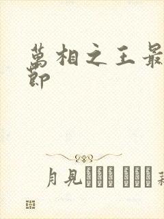 万相之王最新章节