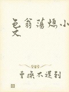 色翁荡熄小说全文