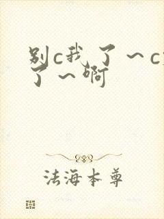 别c我了～c烂了～啊