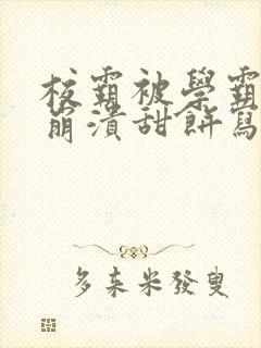 校霸被学霸玩到崩溃甜饼写手