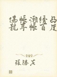 佛帐潮绣凸浮双龙耳帐百度云