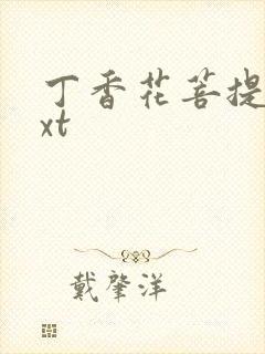 丁香花菩提树txt